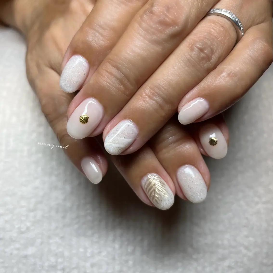 ネイル ジェルネイル ミラーネイル パラジェル sunny nailのネイルデザイン