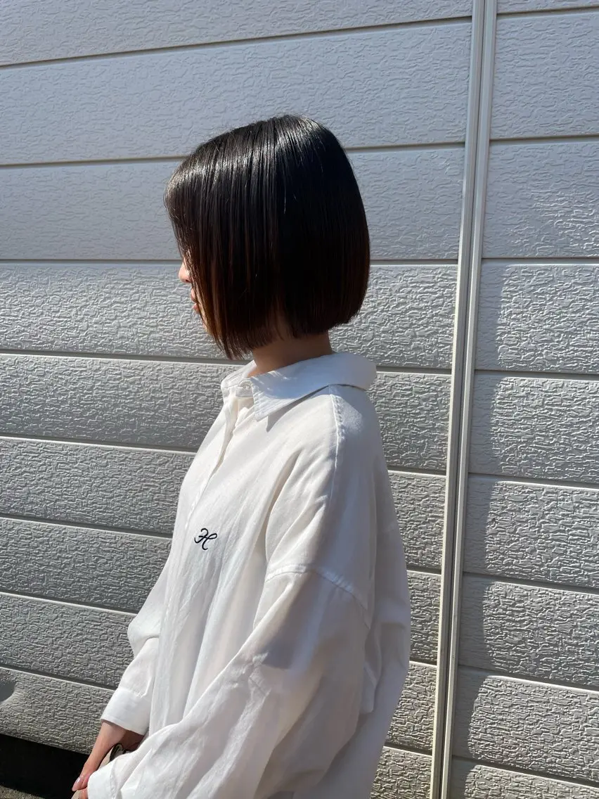 ショート ボブ カット やまもと けんたのヘアスタイル