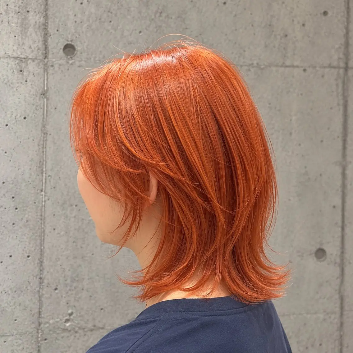ミディアム カラー カット ヘアカラー トリートメント 🍎暖色カラー× レイヤー🍎みさきのヘアスタイル