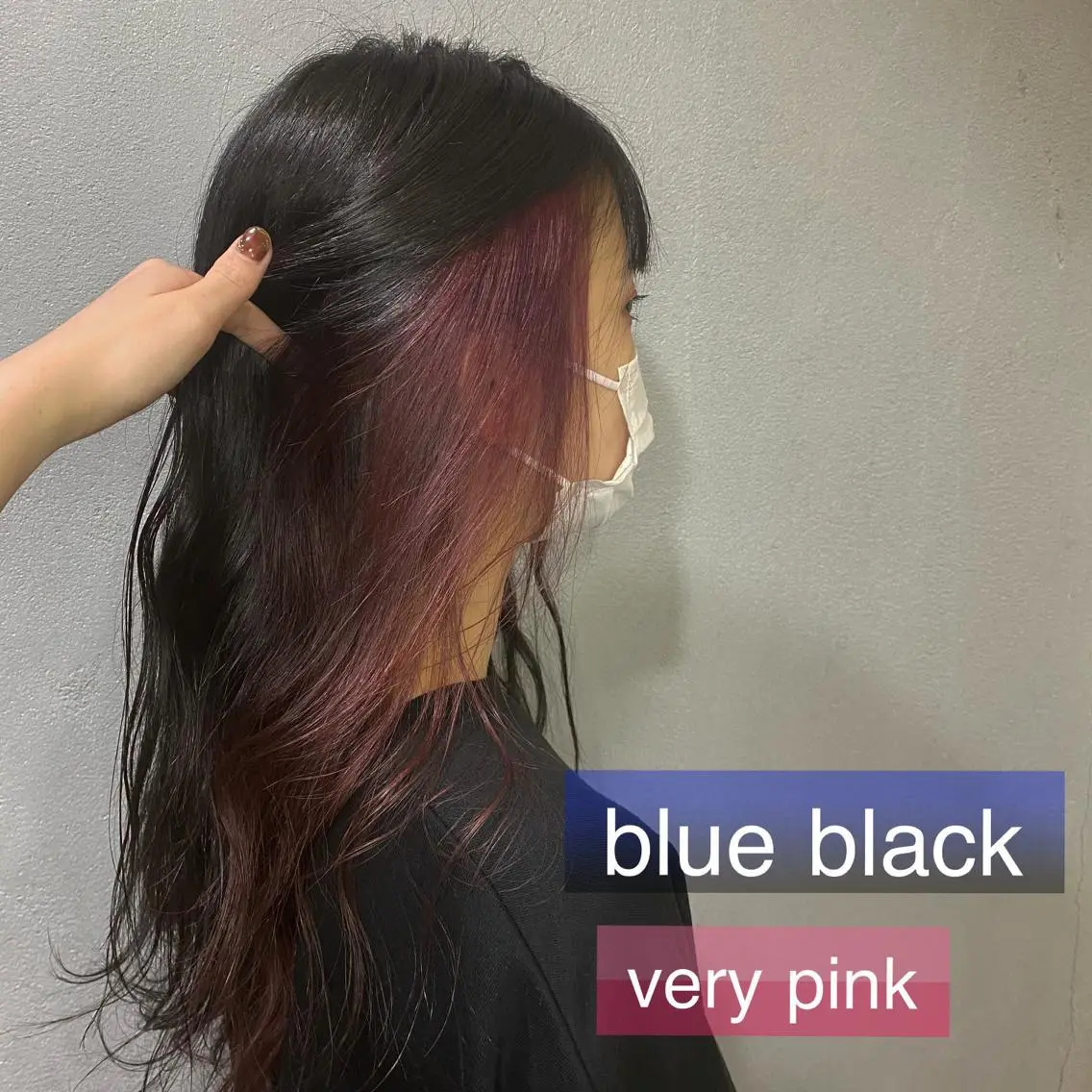 ロング カラー ピンクカラー 舟橋 りんかのヘアスタイル