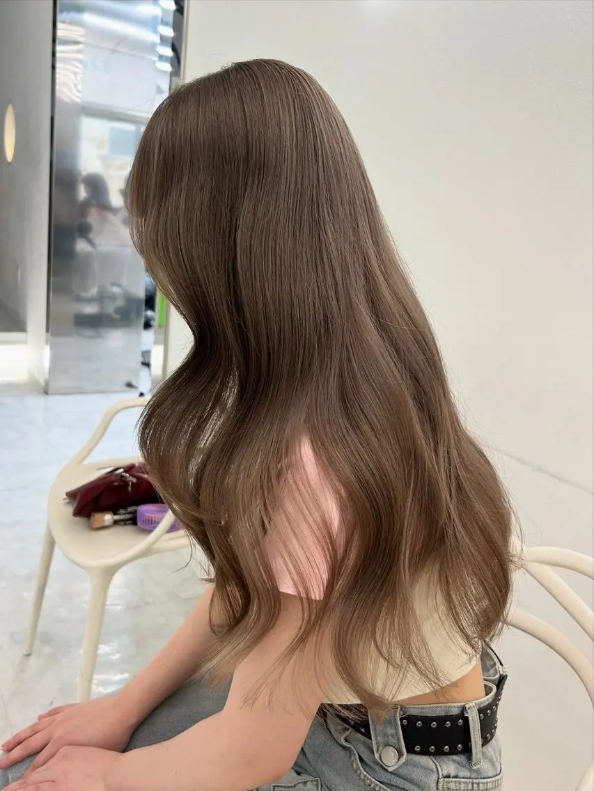 カラー ヘアカラー トリートメント 透明感ベージュ🎀 Anju/渋谷🎀のヘアスタイル