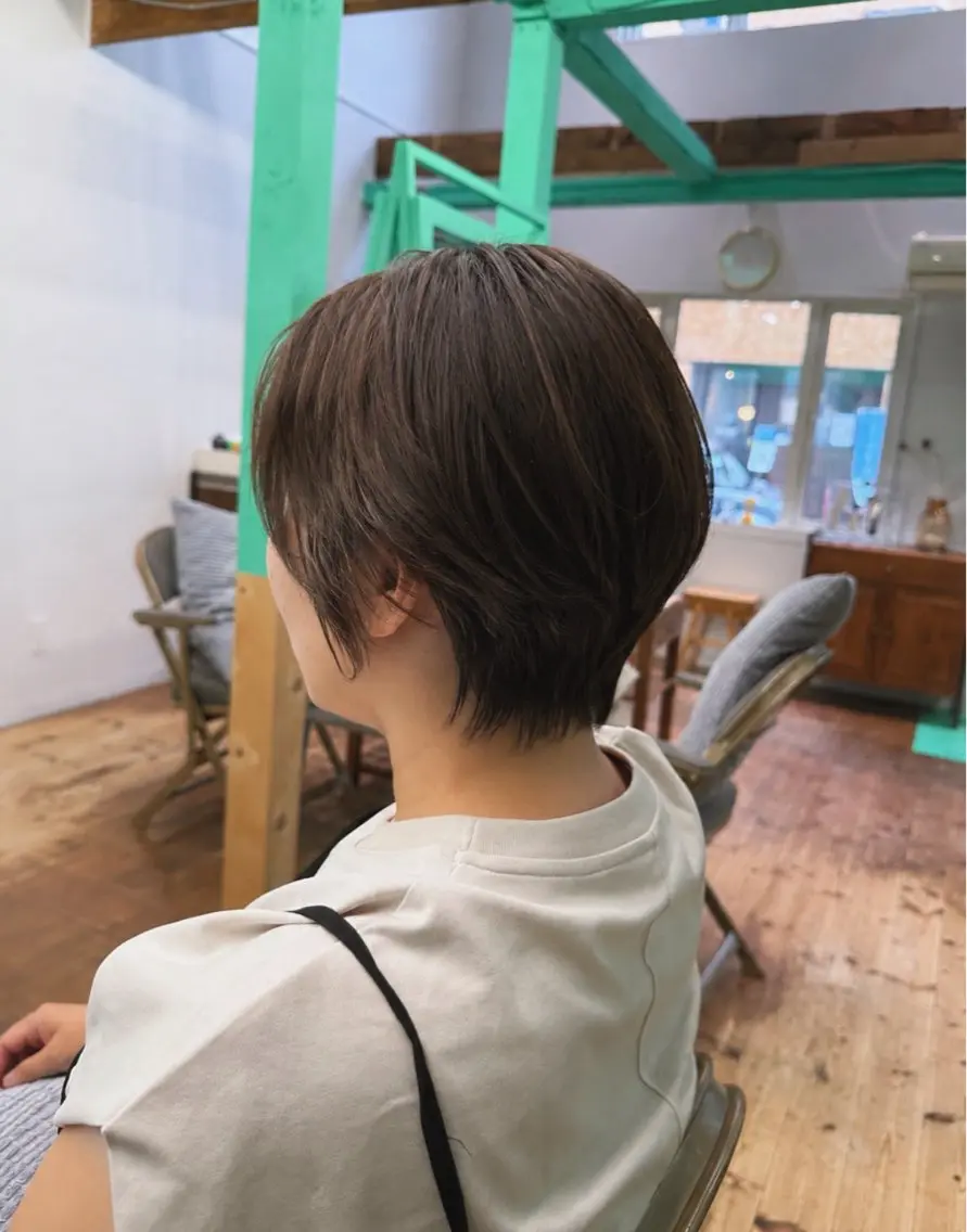 ショート カラー カット ヘアカラー トリートメント 円山|白髪ぼかし× ショート  村上のヘアスタイル