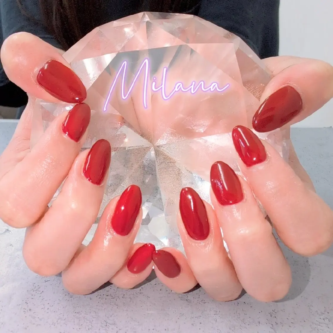ネイル ワンカラーネイル Milana 川瀬のネイルデザイン