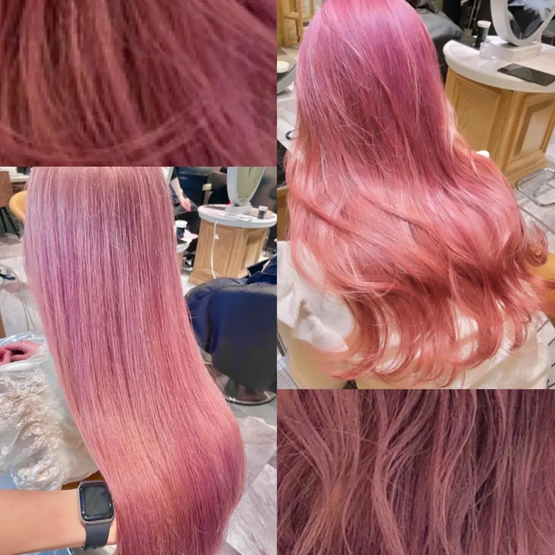 カラー ブリーチ ケアブリーチ ダブルカラー イヤリングカラー ハイライトカラー 渡辺 麻衣のヘアスタイル
