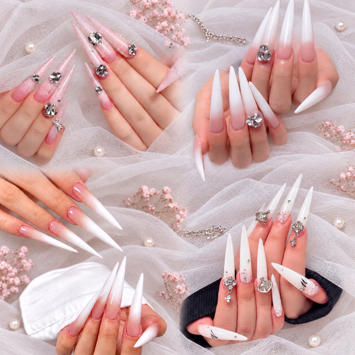ネイル アートネイル ボルドー フレンチネイル ジェルネイル 氷ネイル・うるうるネイル ハンドネイル Julie Nail Rinのネイルデザイン
