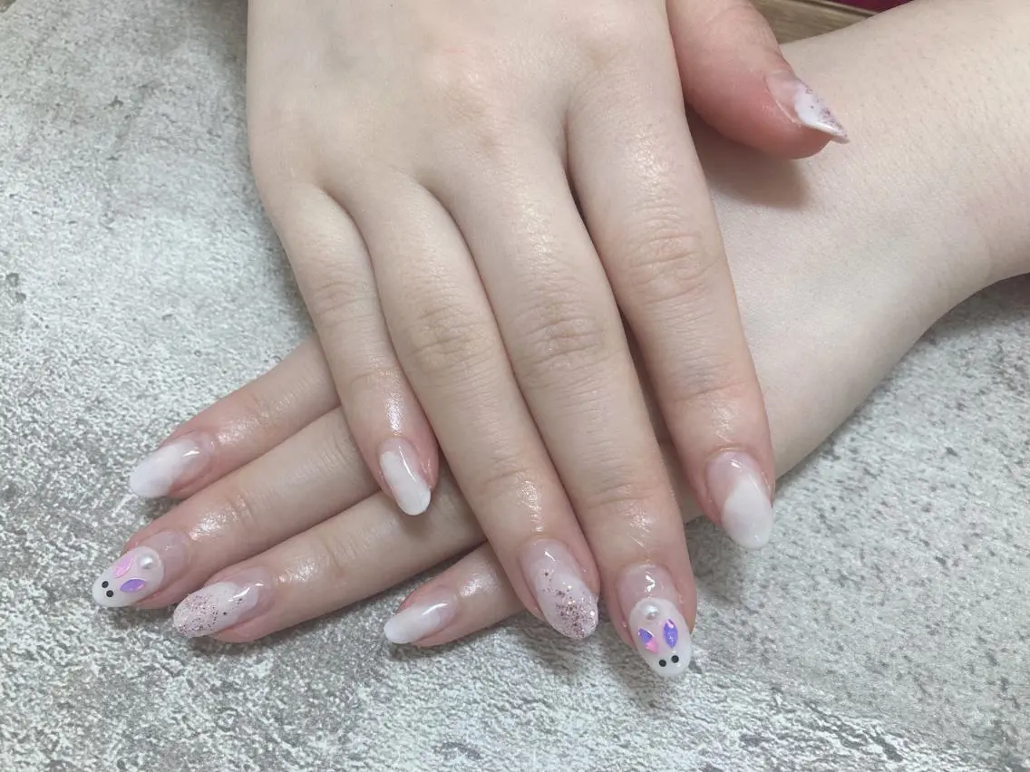 ネイル フットネイル ジェルネイル 韓国ネイル マグネットネイル ミラーネイル ハンドネイル mogunail &blowのネイルデザイン