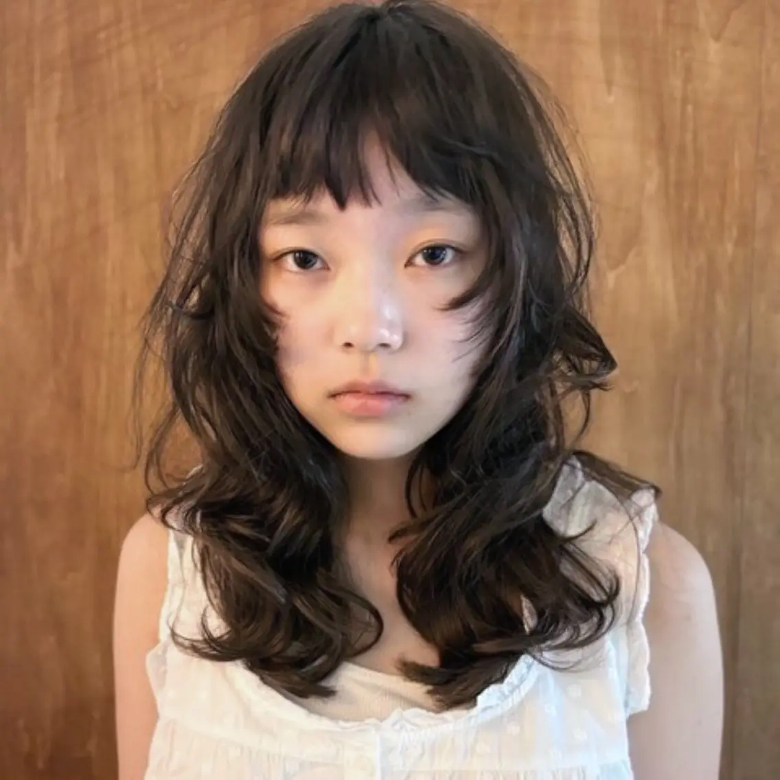 セミロング カラー キラリ/柔らかカラー /オリーブカラー🍵のヘアスタイル