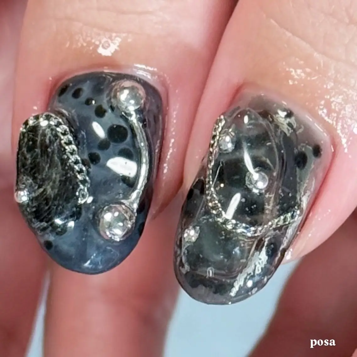 ネイル シンプルネイル ハンドネイル posa nail モエミのネイルデザイン
