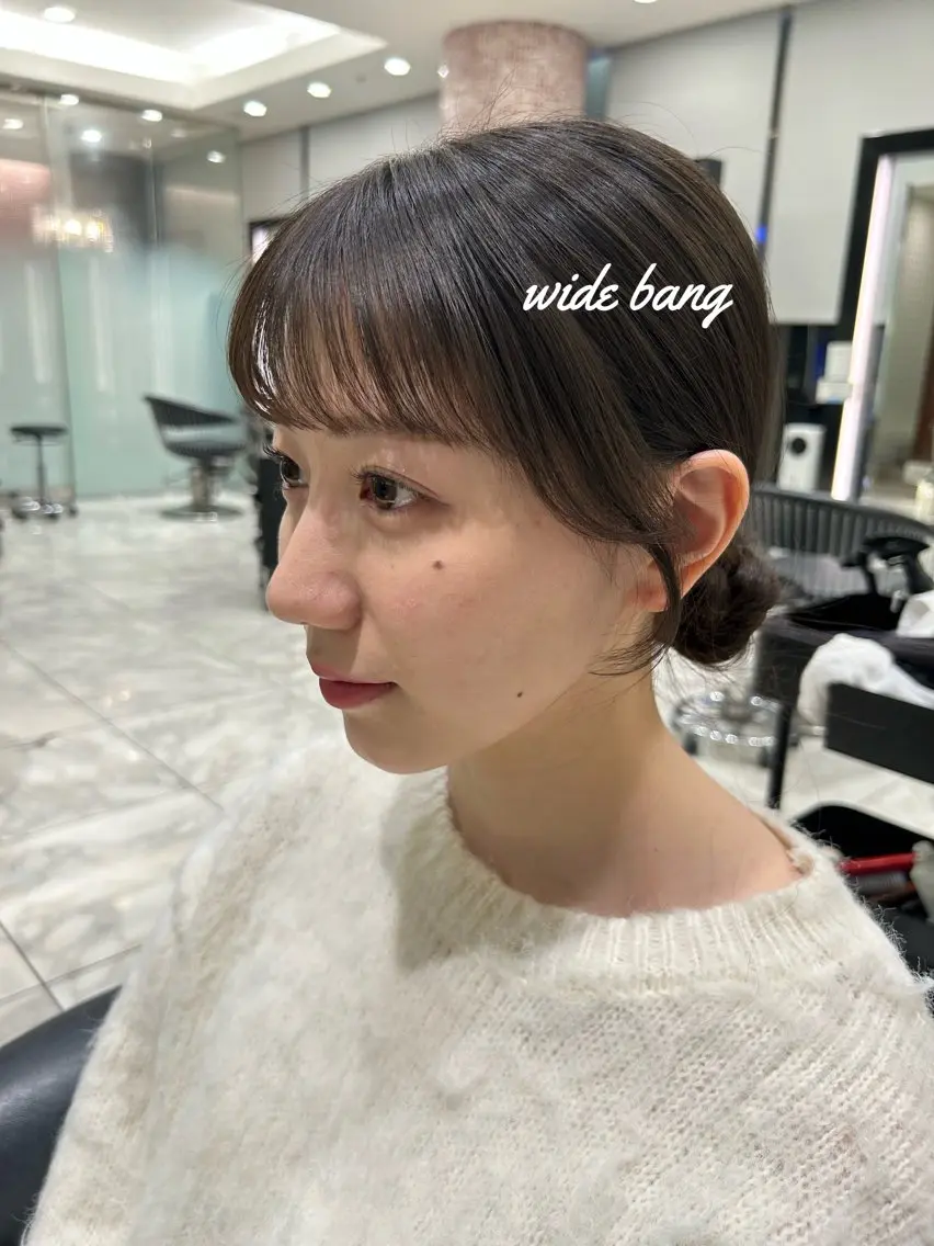 セミロング パーマ カット 韓国っぽ水光肌カラー マンツーマン🫧なおのヘアスタイル