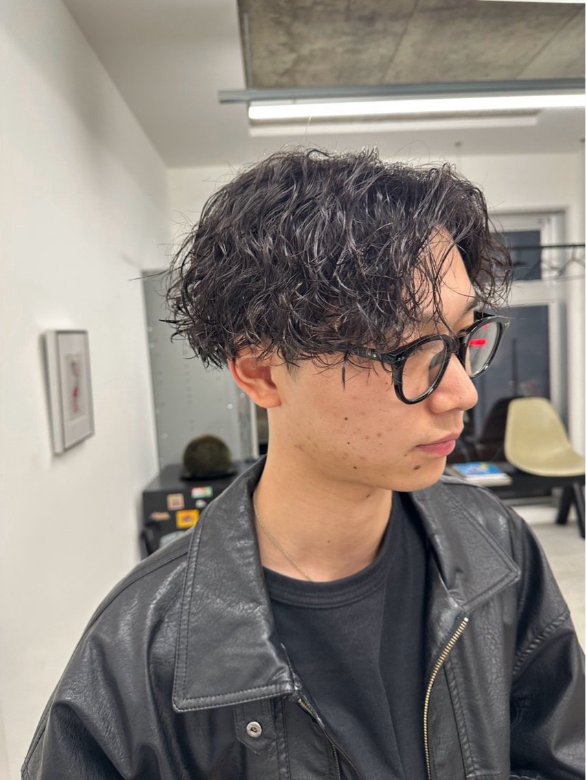 メンズ メンズパーマ 坂本康之介／パーマ &カラーモデル募集中のヘアスタイル