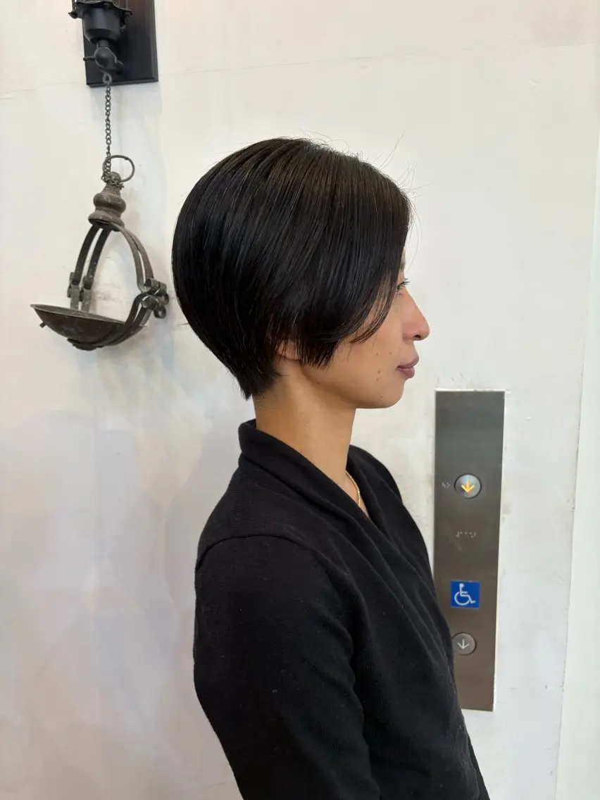 ショート ショートヘア 似合わせカット‪// 鶴我万唯華のヘアスタイル