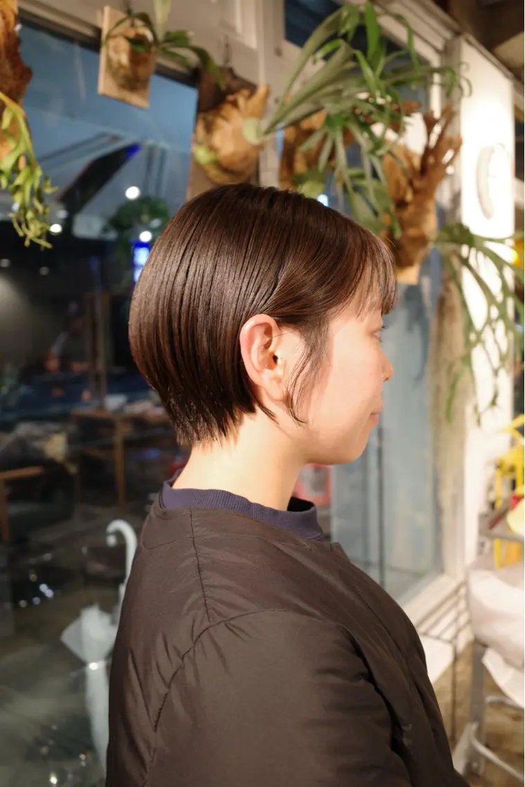 ショート 丸みショート ショートヘア 安藤 結花のヘアスタイル
