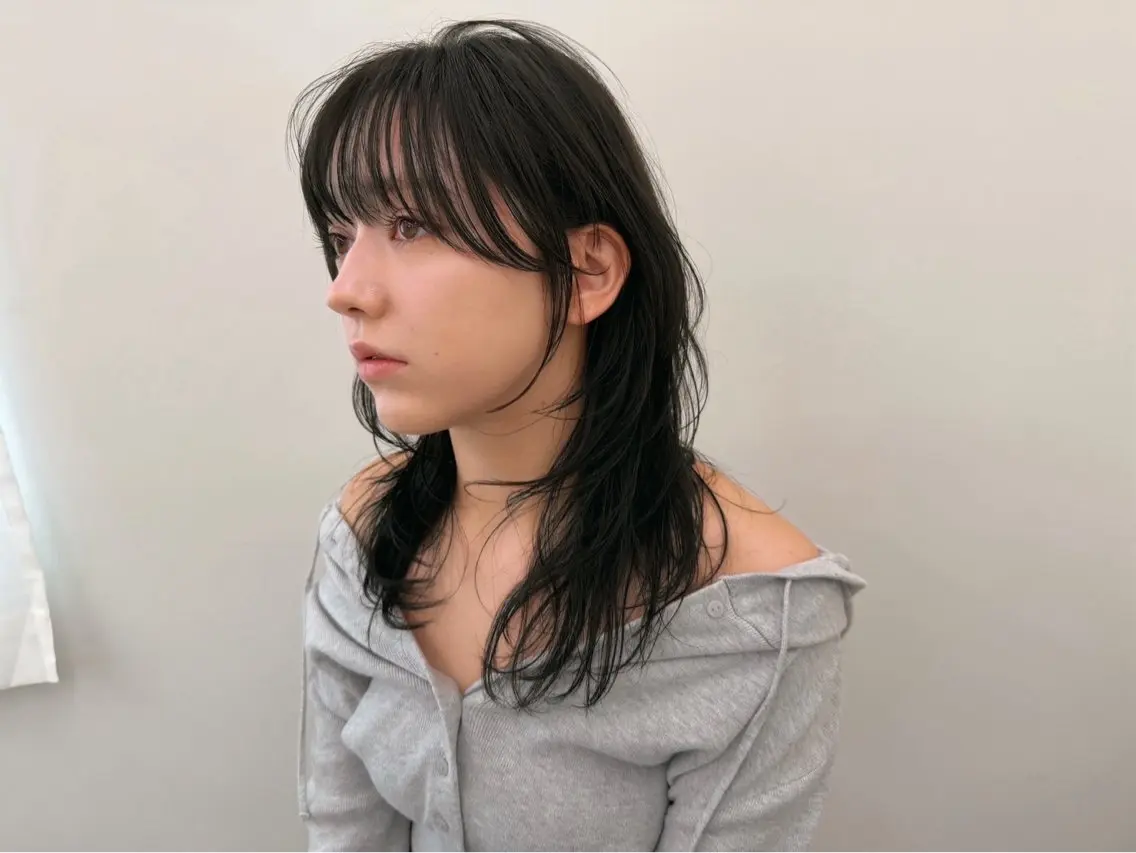 ロング ヘアカラー トリートメント 古堅 一正のヘアスタイル