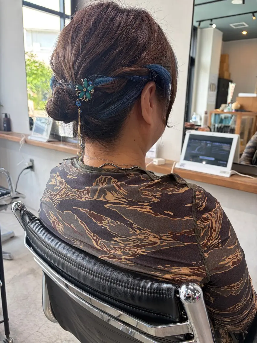 ヘアアレンジ ヘアセット 海老名駅🫧トレンド カラー🫧橋本小雪のヘアスタイル