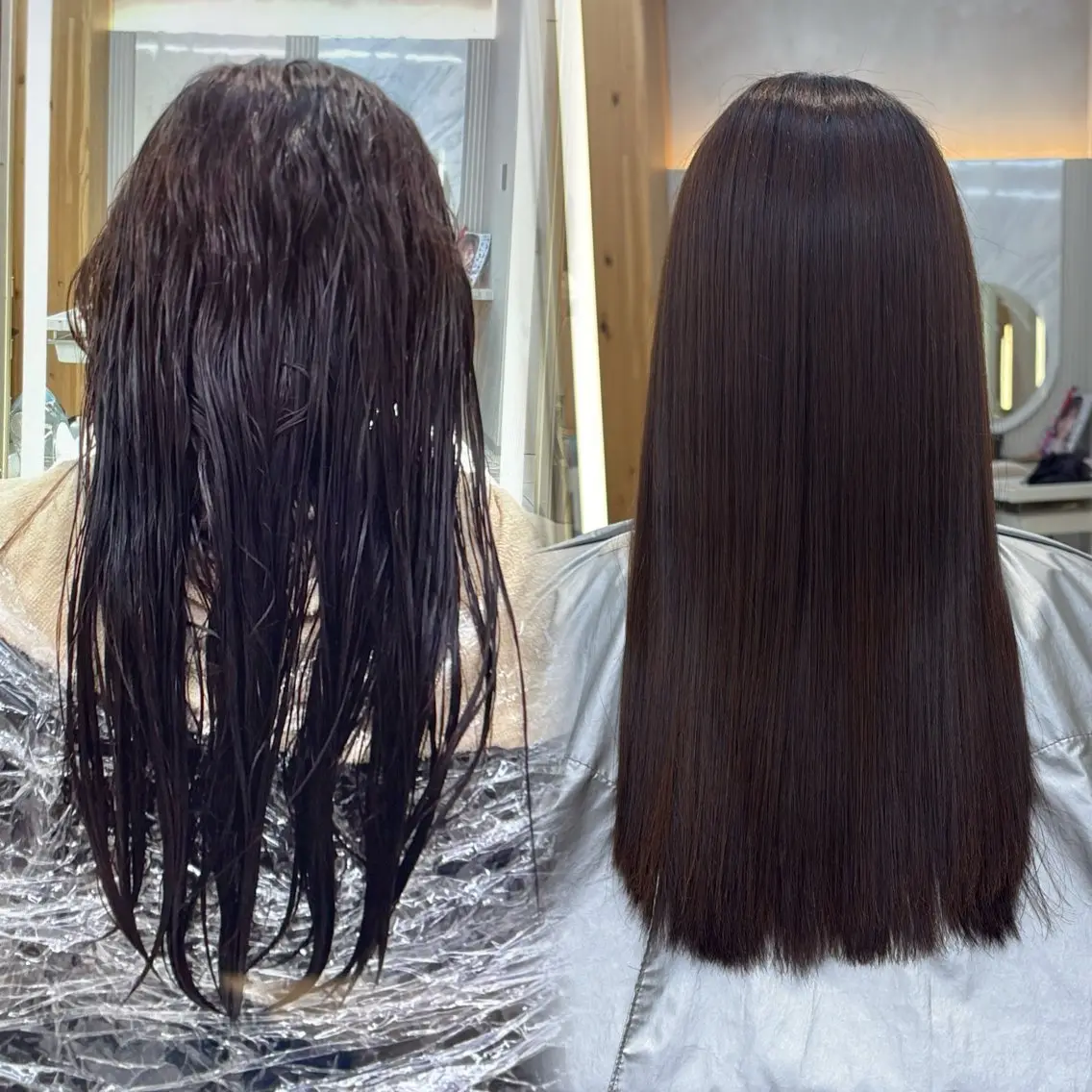 ロング 縮毛矯正 よねけん/透明感 カラーのヘアスタイル