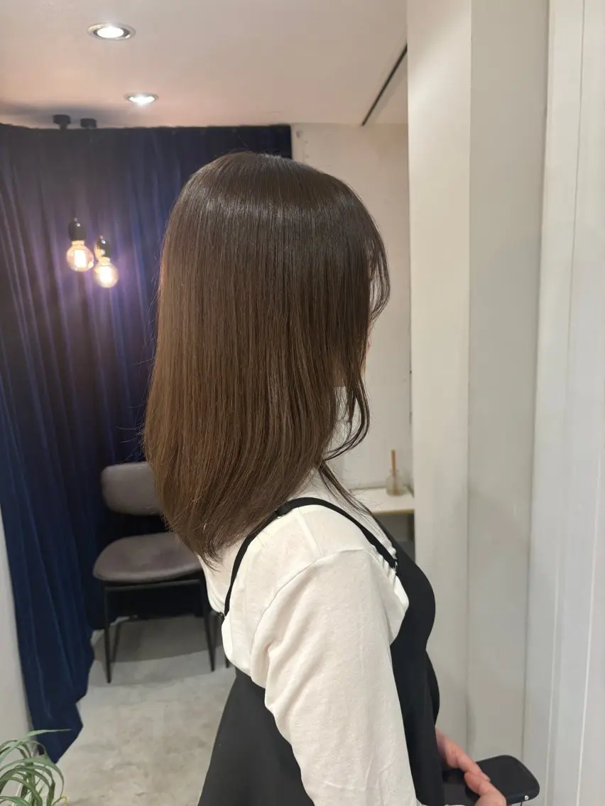ミディアム り おのヘアスタイル