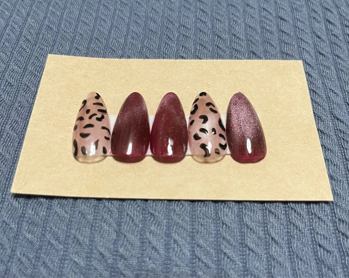 ネイル アニマル柄 マグネットネイル Nail ecxia ／Reikaのネイルデザイン