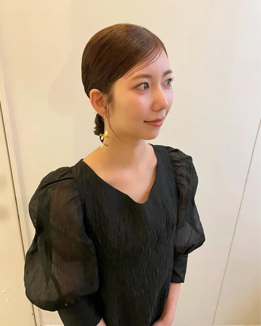 セミロング ヘアアレンジ 谷川 未来のヘアスタイル