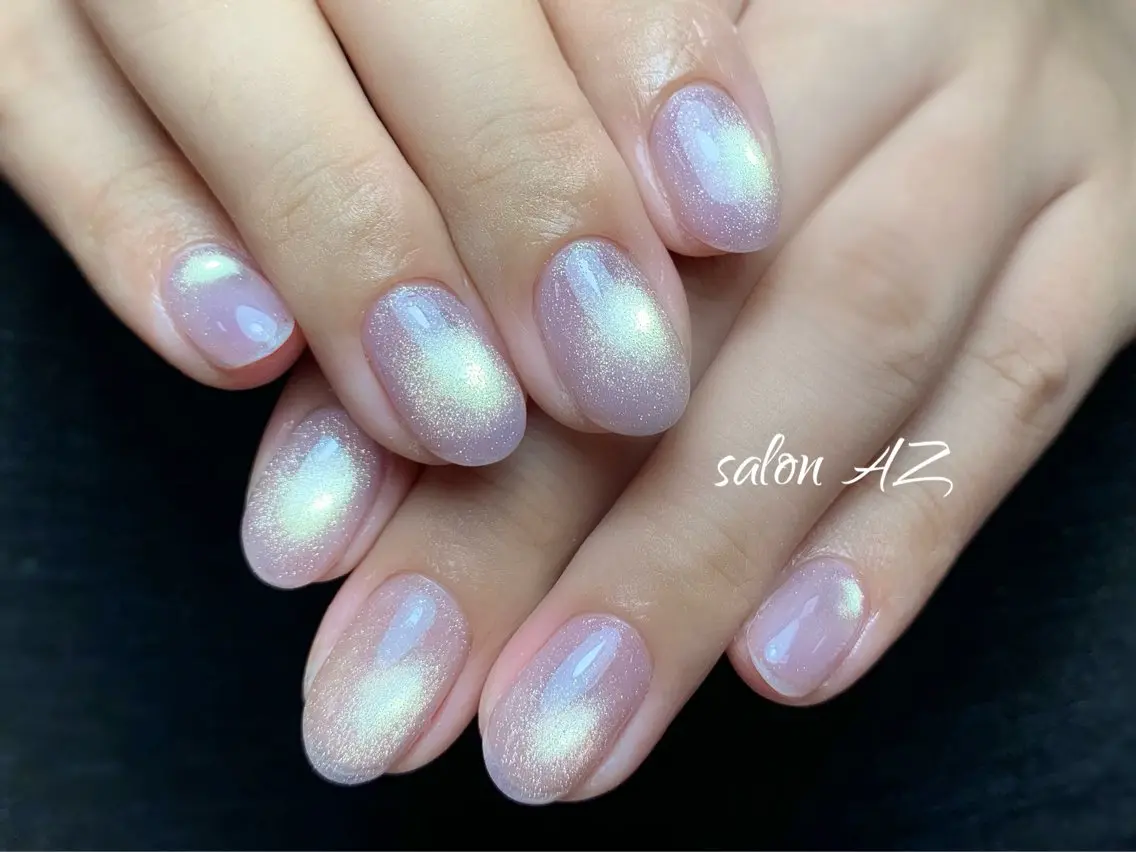 ネイル アートネイル フレンチネイル マグネットネイル ニュアンスネイル オフィスネイル ハンドネイル salon AZのネイルデザイン