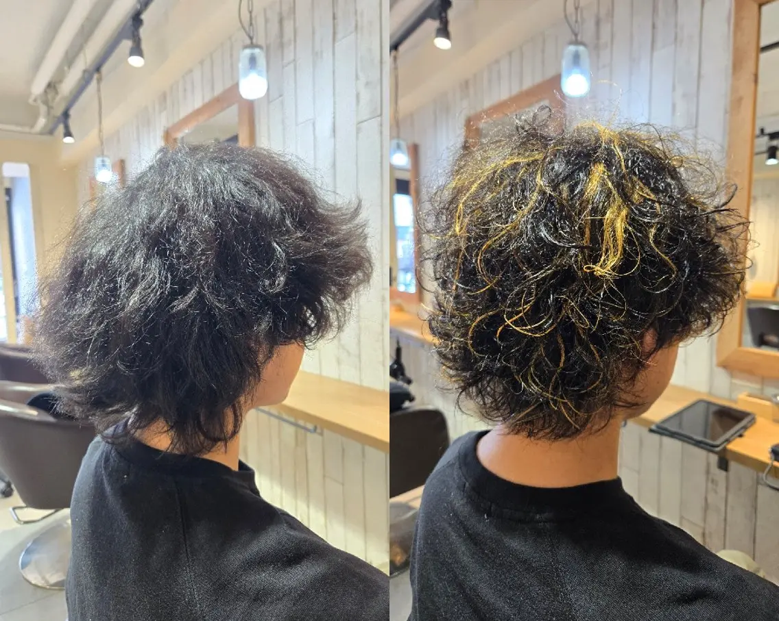 メンズ メンズブリーチ メンズハイライト カット ヘアカラー トリートメント 野村 果音(カノン)のヘアスタイル