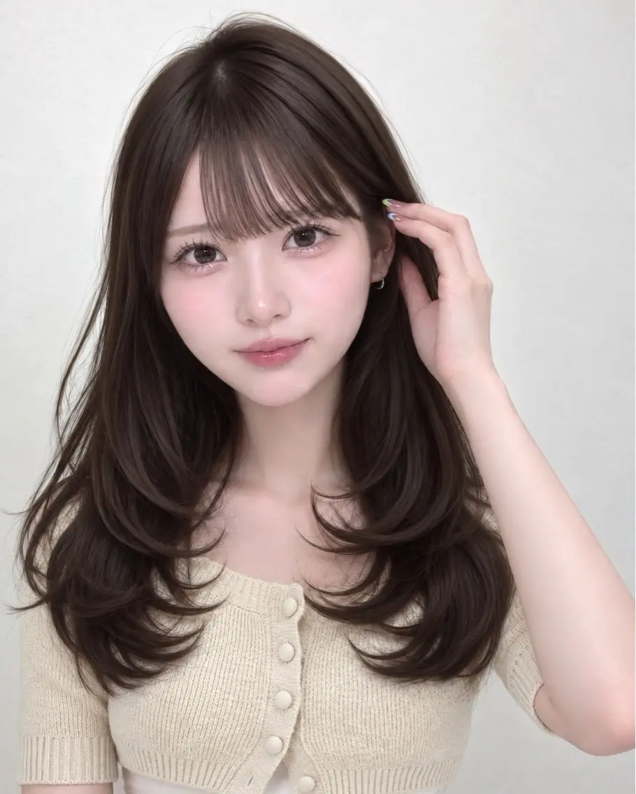 ロング ➴➷完全美髪特化➹➶ 黒山憂希のヘアスタイル