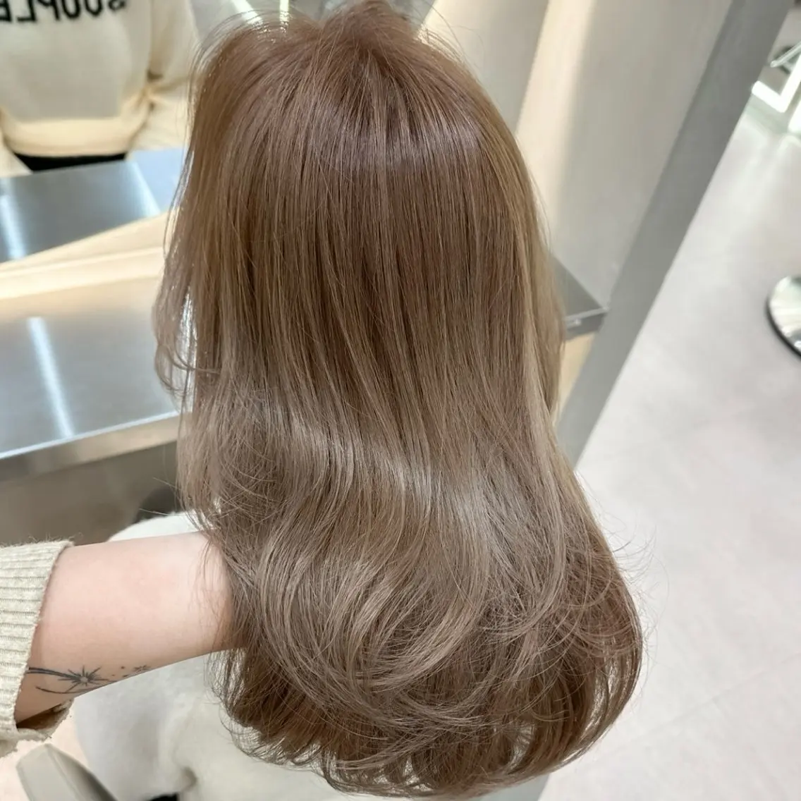 初カラーにおすすめ🌷💕【ブリーチなしダブルカラー】+カット+トリートメントの写真