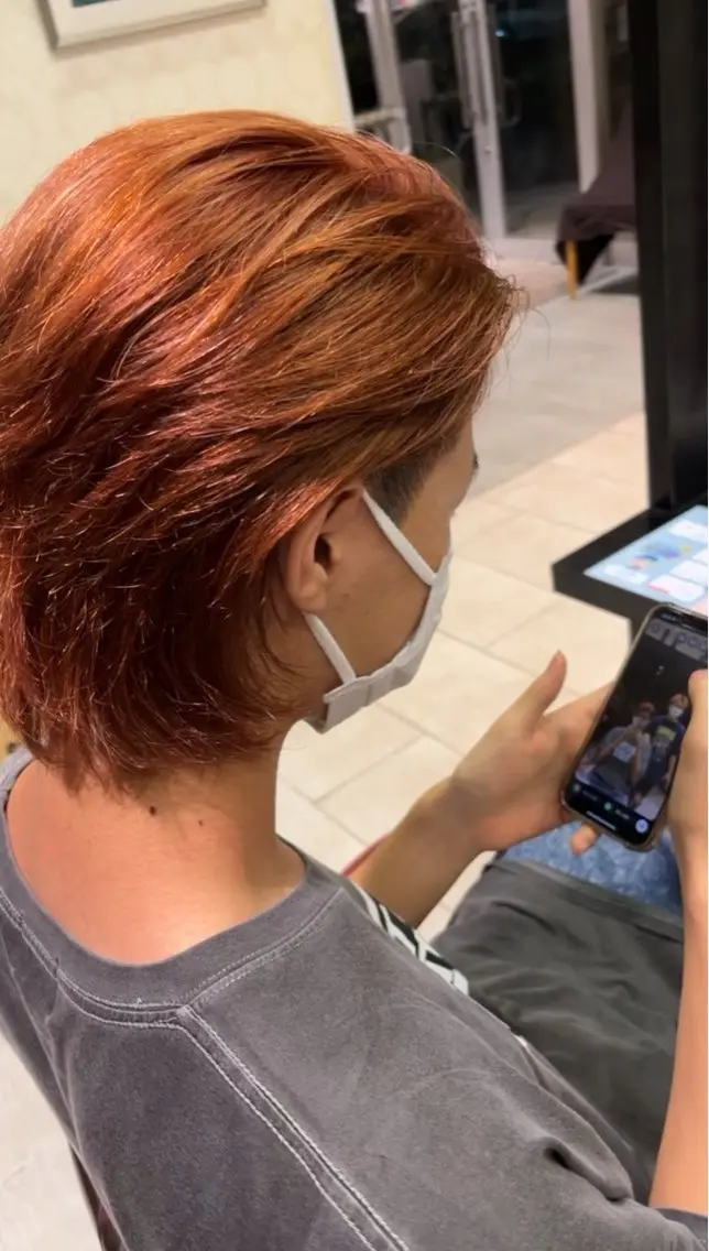 ショート カラー メンズ ri kuのヘアスタイル