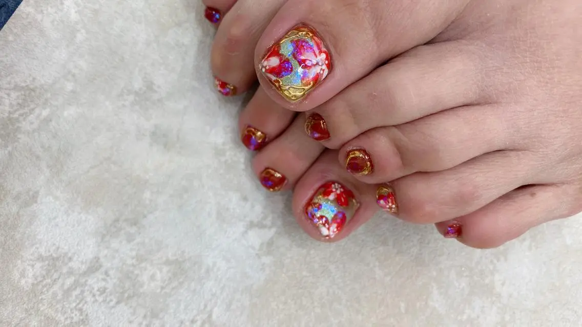 ネイル フットネイル nailsalon ∞ ﾐｶﾅﾙ ∞のネイルデザイン