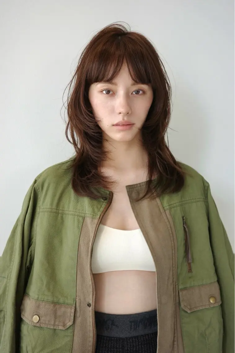 セミロング Tamoto Arumuのヘアスタイル