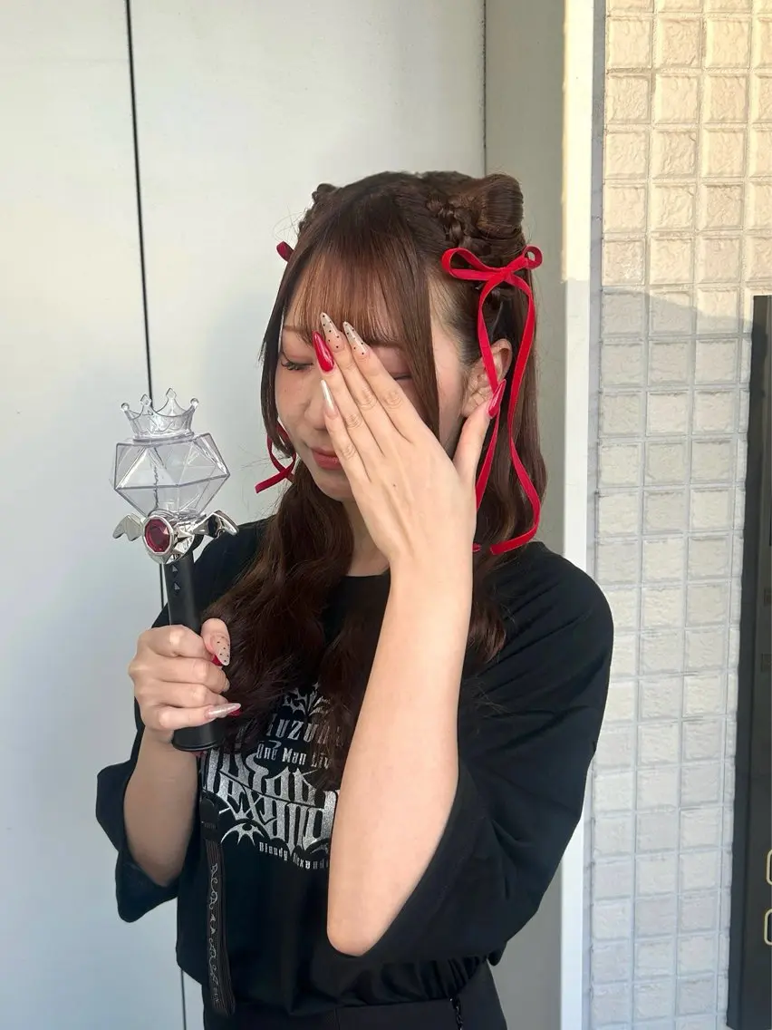 ヘアセット 💖シールエクステ 韓国ヘアmikotoのヘアスタイル