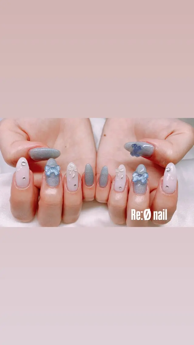 ネイル ハンドネイル Re:Ø nail 🩵TSUJIのネイルデザイン