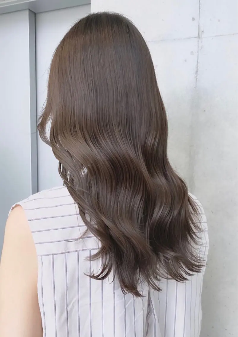 ロング カラー カット ヘアカラー トリートメント 🌫️大人韓国ヘア 🌫️naoyaのヘアスタイル