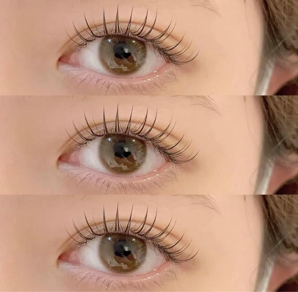 マツエク・マツパ フラットラッシュ Eye's モニターのマツエク・マツパデザイン