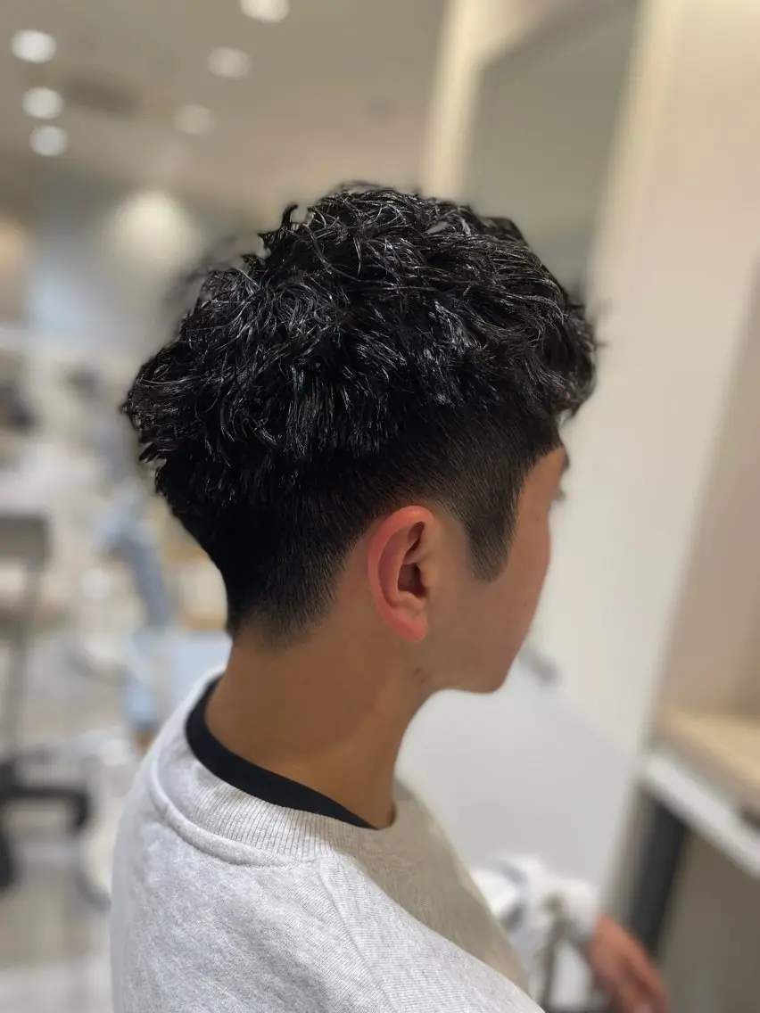 ショート パーマ メンズ カット パーマ メンズパーマ/カット / 古川 諒のヘアスタイル