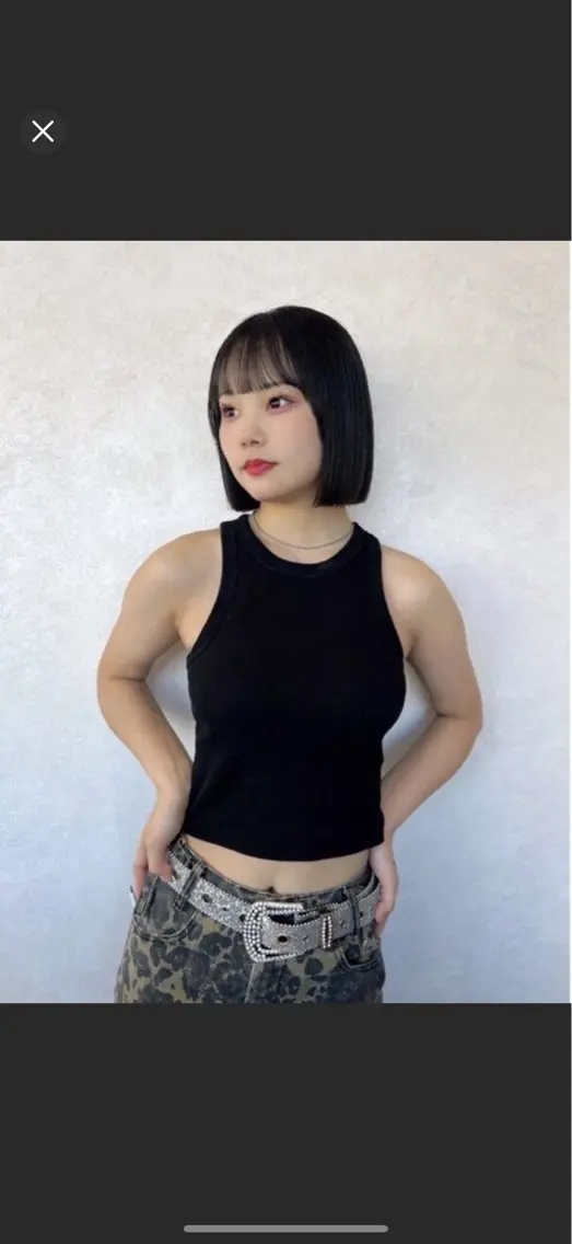 🐺黒じゃない暗髪 × 透け感カラー🐺＋３STEPトリートメント🫧🫧🫧の写真