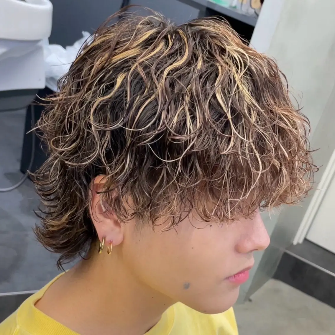 ミディアム カラー ヘアアレンジ メンズ fifth 石川 凪のヘアスタイル