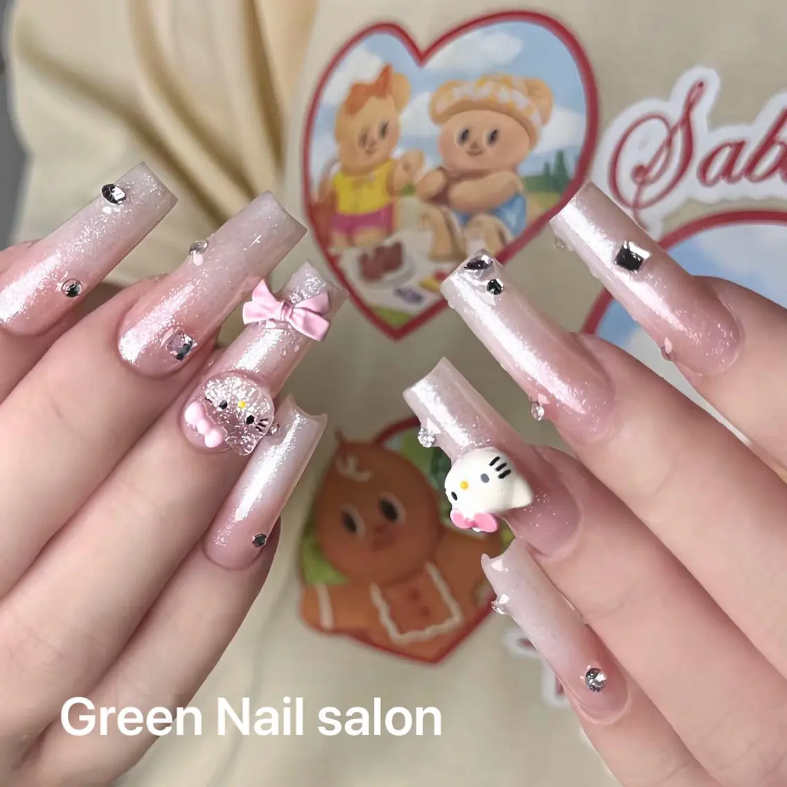 ネイル 持ち込み ワンホンネイル ハンドネイル GreenNail salonパラジェルのネイルデザイン