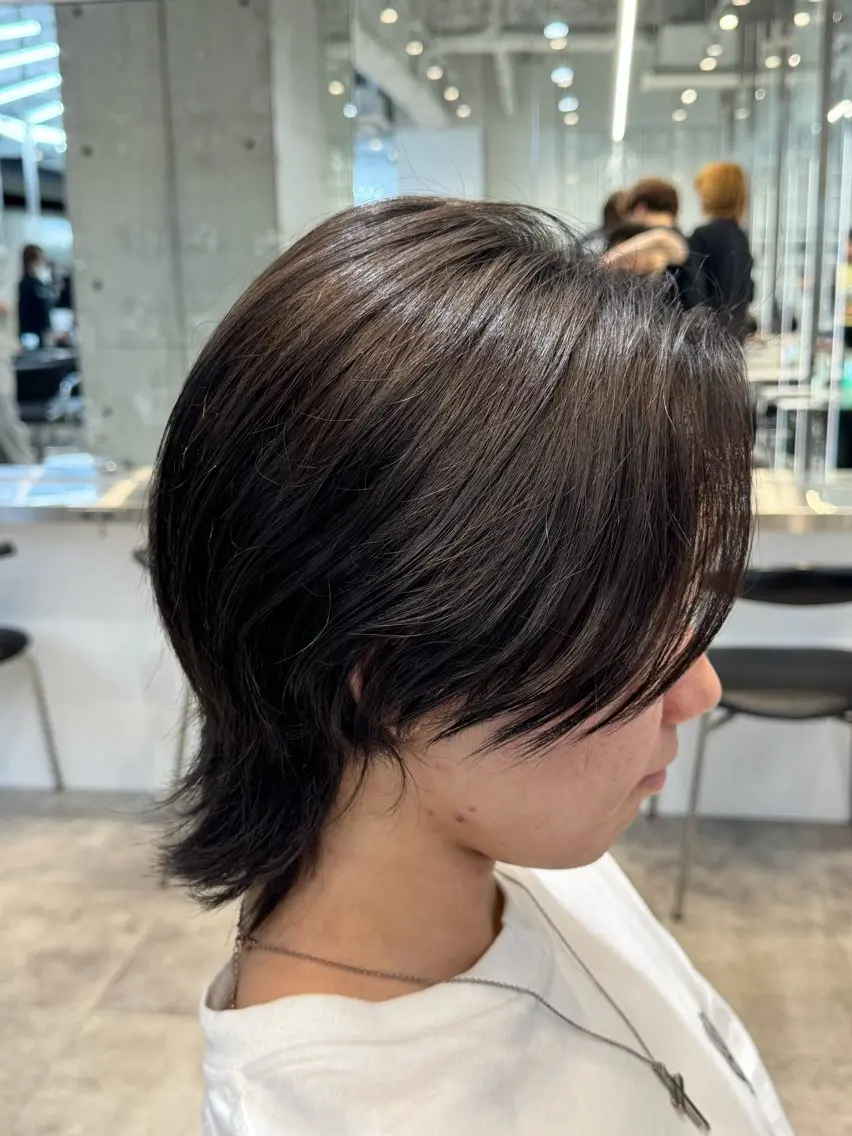 ミディアム カラー メンズ グレージュ ヘアカラー fifth 一寸木 桂斗のヘアスタイル