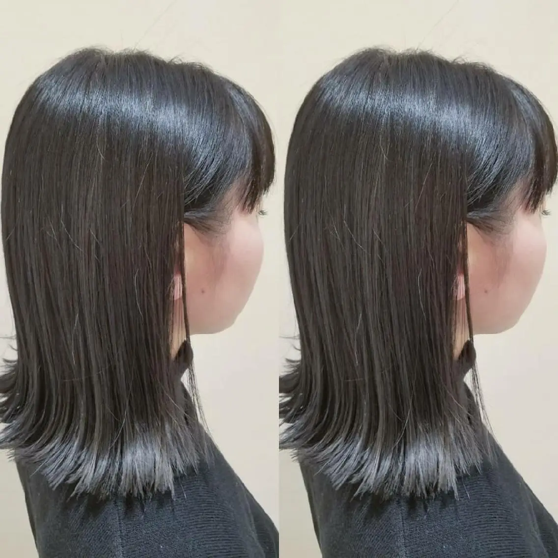 ミディアム カラー ブルーカラー ハイライトカラー ハイライト ブリーチ・ハイトーン 特化🎉内山のヘアスタイル
