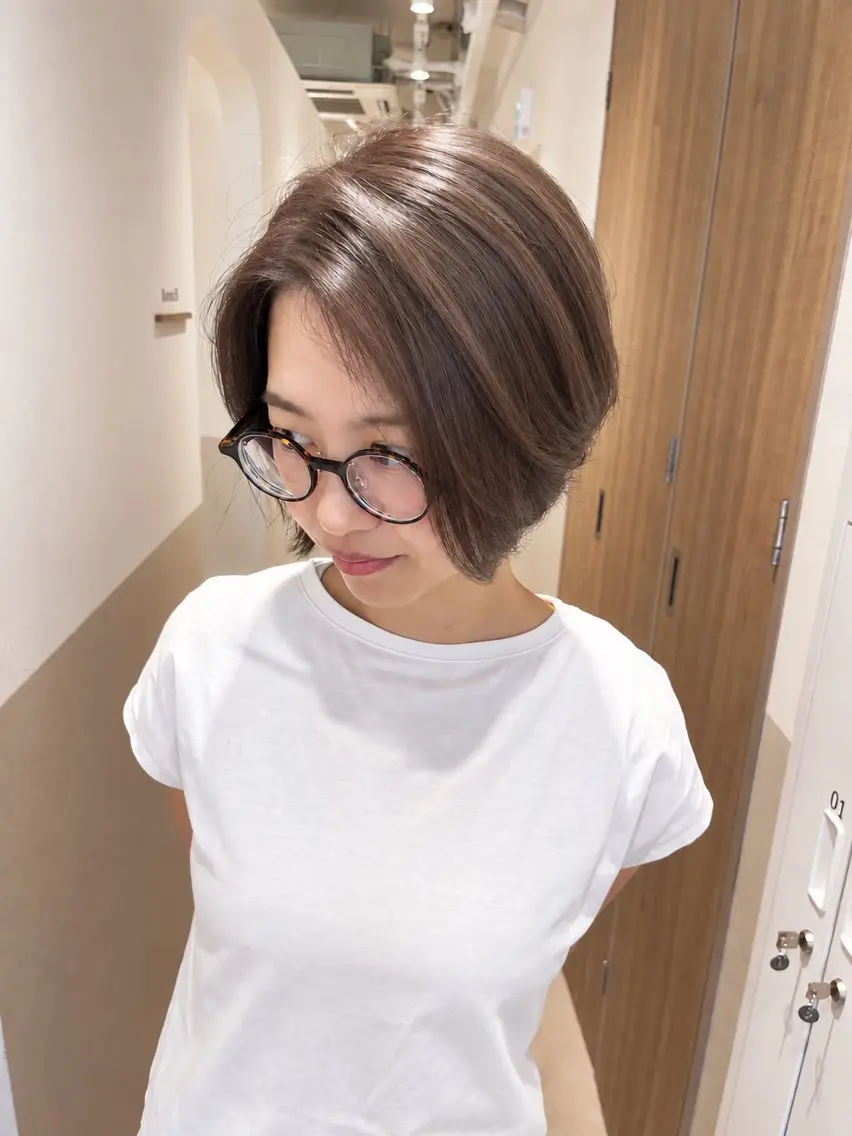 ショート カット ヘアカラー トリートメント 🍀ナガヤマ ヒデアキ🍀のヘアスタイル