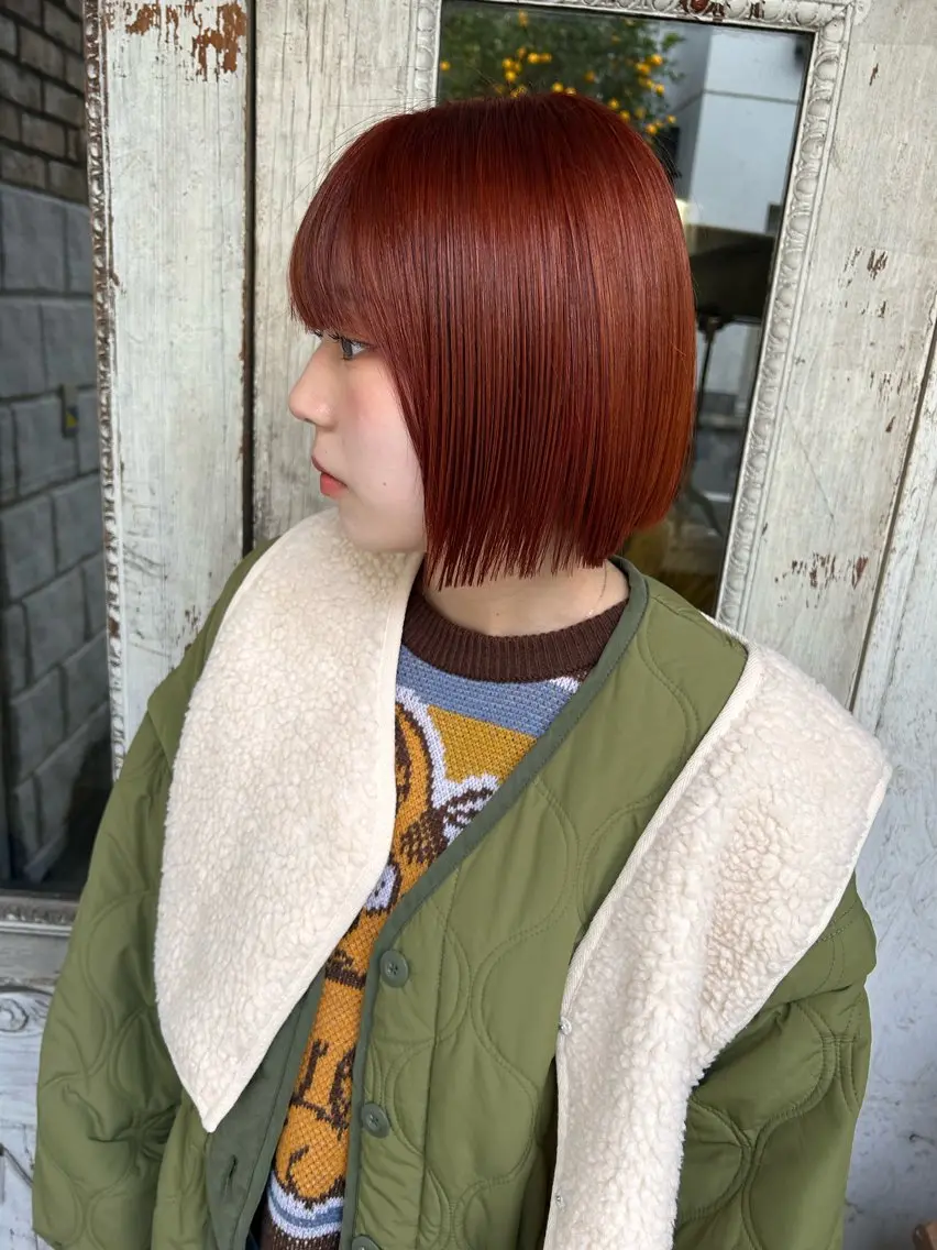 ショート カラー ブリーチ お任せヘア☘️☘️ 及川渚のヘアスタイル