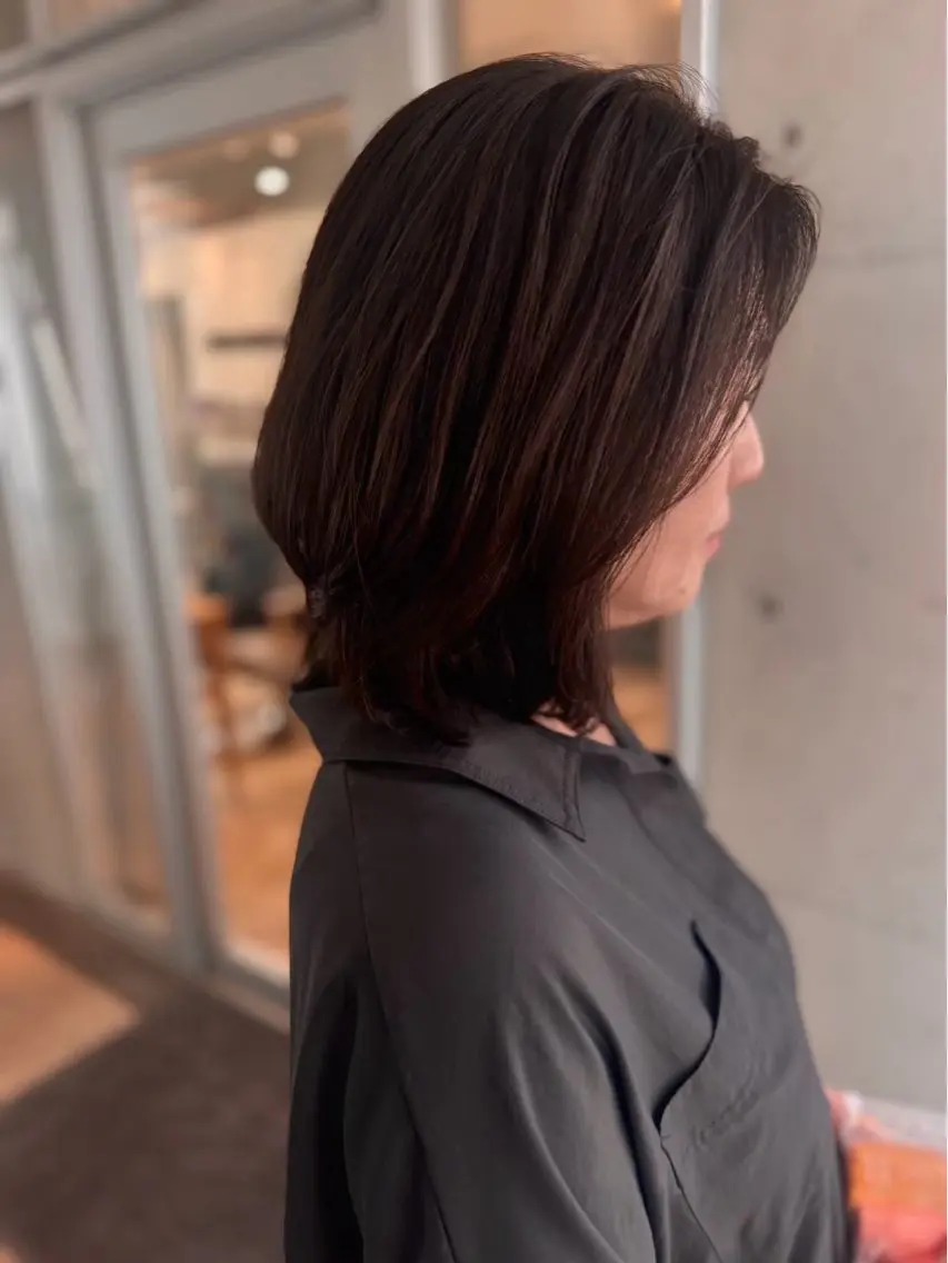 ミディアム 上村 直輝のヘアスタイル