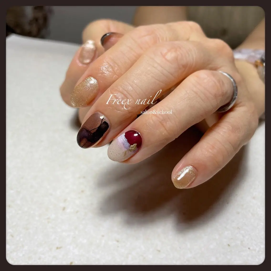 ネイル ニュアンスネイル ハンドネイル ハンドケア freex nail /ニュアンス/個性派のネイルデザイン
