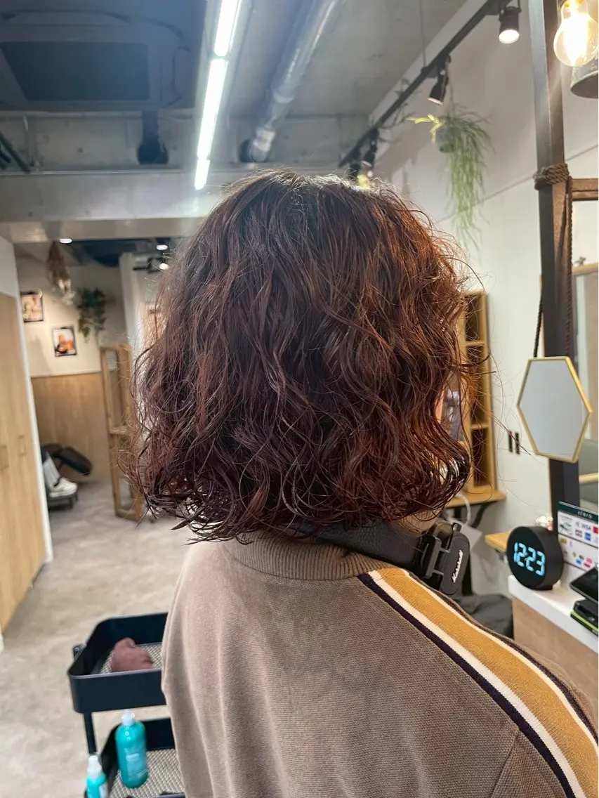 ミディアム 🪐海外hair/パ ーマ/暖色/ミミ🌼のヘアスタイル