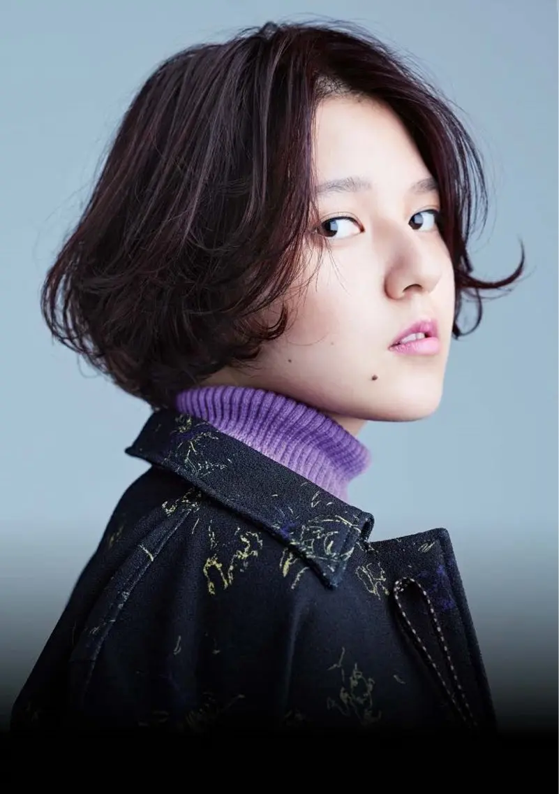 ミディアム カット 田中 奨真のヘアスタイル