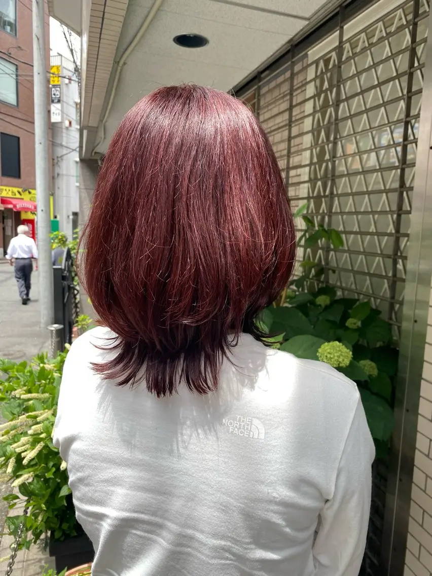 カラー ブリーチ ラベンダーカラー ラベンダーピンク ブリーチなしカラー ピンクカラー ヘアカラー ブリーチなし/暖色/ 透明感/なおやのヘアスタイル