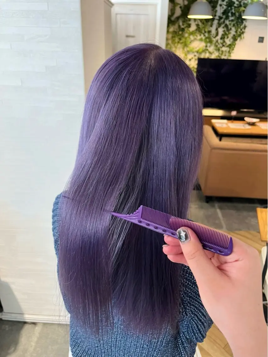 ロング カラー ヘアアレンジ ブリーチ 🫟メンズスタイル 特化型マナ🫟のヘアスタイル