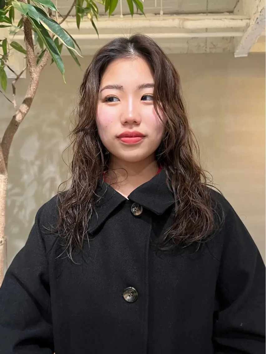 ロング 中村 玲音のヘアスタイル