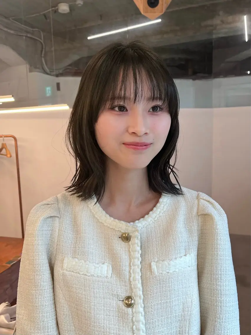ミディアム ヘアカラー anri/大阪/ ボブカットのヘアスタイル