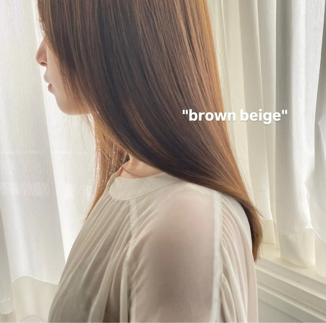 カラー ベージュカラー ブラウンカラー ブラウンベージュ ヘアカラー ANs. SEINAのヘアスタイル